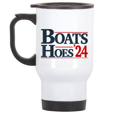 Boats And Hoes 2024 Election Funny Stainless Steel Travel Mug