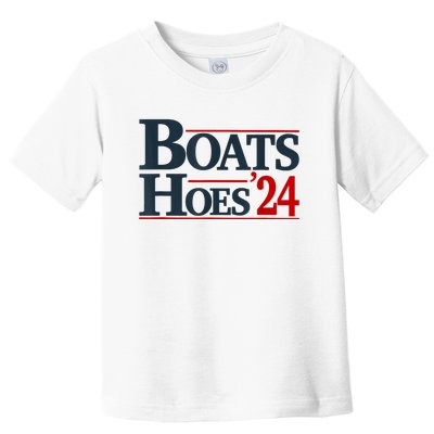 Boats And Hoes 2024 Election Funny Toddler T-Shirt