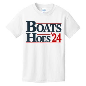 Boats And Hoes 2024 Election Funny Kids T-Shirt