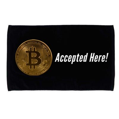 Bitcoin Accepted Here, Bitcoin To The Moon, HODL Bitcoin Crypto Microfiber Hand Towel