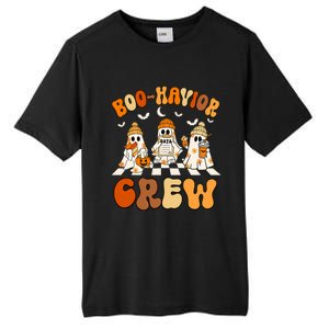 Behavior Analyst Halloween Aba Cute Ghost Boo Havior Crew Tall Fusion ChromaSoft Performance T-Shirt