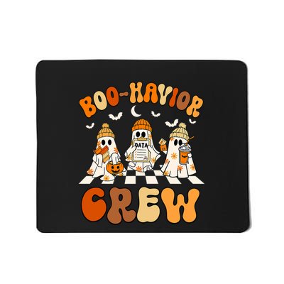 Behavior Analyst Halloween Aba Cute Ghost Boo Havior Crew Mousepad