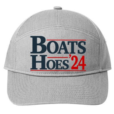 Boats And Hoes 2024 Election Funny 7-Panel Snapback Hat