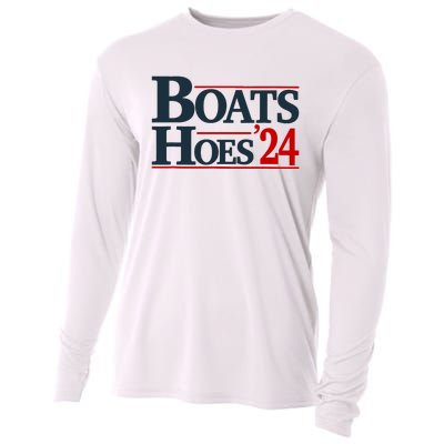 Boats And Hoes 2024 Election Funny Cooling Performance Long Sleeve Crew