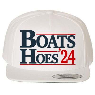 Boats And Hoes 2024 Election Funny Wool Snapback Cap