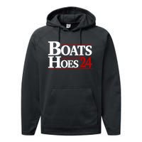 Boats And Hoes 2024 Election Funny Performance Fleece Hoodie