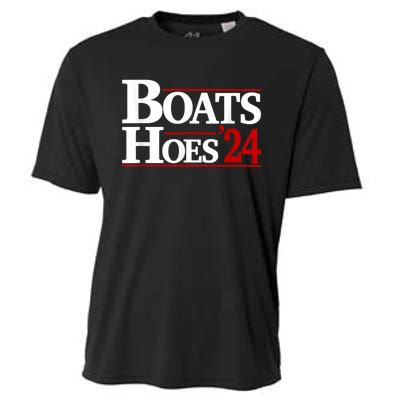 Boats And Hoes 2024 Election Funny Cooling Performance Crew T-Shirt