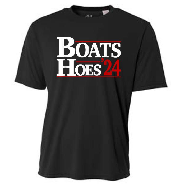 Boats And Hoes 2024 Election Funny Cooling Performance Crew T-Shirt