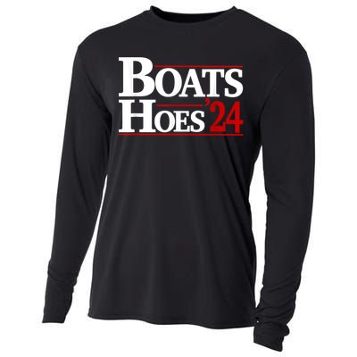 Boats And Hoes 2024 Election Funny Cooling Performance Long Sleeve Crew