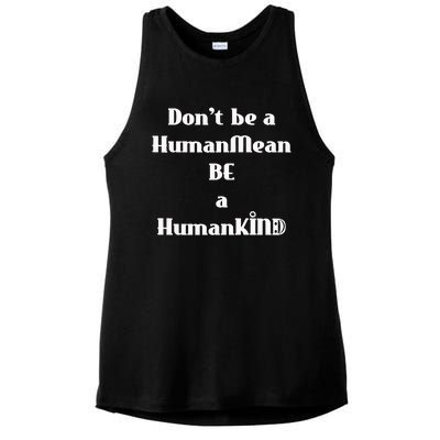 BE A HumanKind Ladies PosiCharge Tri-Blend Wicking Tank