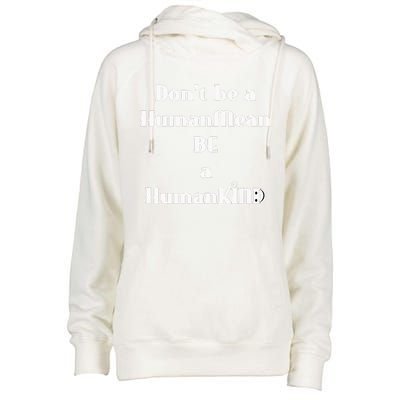 BE A HumanKind Womens Funnel Neck Pullover Hood