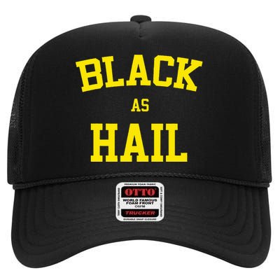 Black As Hail Michigan High Crown Mesh Back Trucker Hat