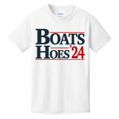 Boats And Hoes 2024 Election Funny Kids T-Shirt