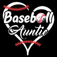 Baseball Aunt Heart Proud Baseball Auntie Sweatshirt