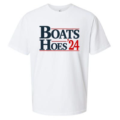 Boats and Hoes 2024 Election Funny Sueded Cloud Jersey T-Shirt