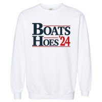 Boats and Hoes 2024 Election Funny Garment-Dyed Sweatshirt