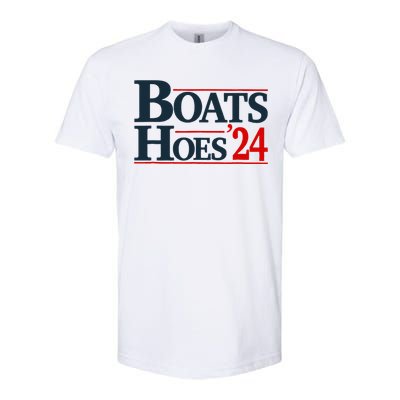 Boats and Hoes 2024 Election Funny Softstyle CVC T-Shirt