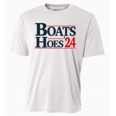 Boats and Hoes 2024 Election Funny Cooling Performance Crew T-Shirt