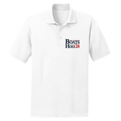 Boats and Hoes 2024 Election Funny PosiCharge RacerMesh Polo