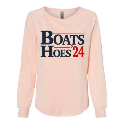 Boats and Hoes 2024 Election Funny Womens California Wash Sweatshirt