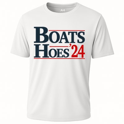 Boats and Hoes 2024 Election Funny Cooling Performance Crew T-Shirt