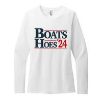 Boats and Hoes 2024 Election Funny Womens CVC Long Sleeve Shirt