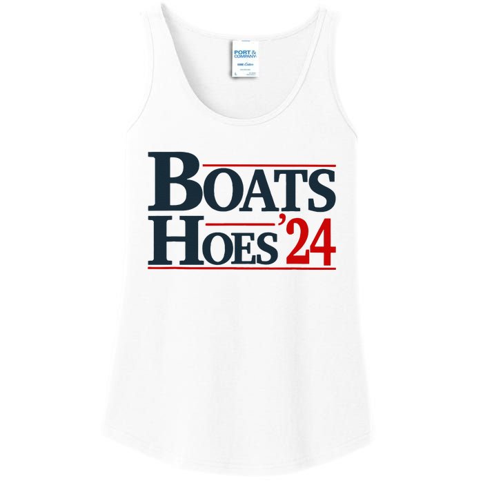 Boats and Hoes 2024 Election Funny Ladies Essential Tank