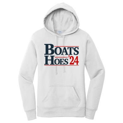 Boats and Hoes 2024 Election Funny Women's Pullover Hoodie