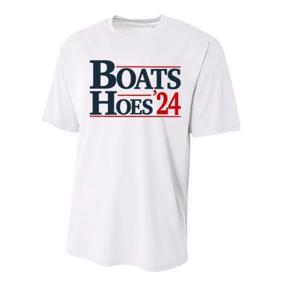 Boats and Hoes 2024 Election Funny Performance Sprint T-Shirt