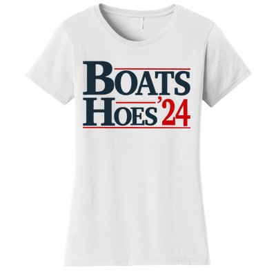 Boats and Hoes 2024 Election Funny Women's T-Shirt