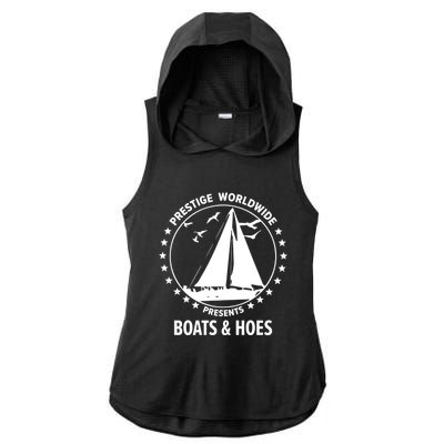 Boats And Hoes Step Brothers Gift Ladies PosiCharge Tri-Blend Wicking Draft Hoodie Tank