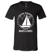 Boats And Hoes Step Brothers Gift V-Neck T-Shirt