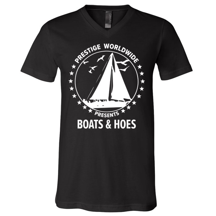 Boats And Hoes Step Brothers Gift V-Neck T-Shirt