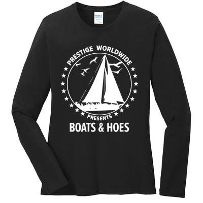 Boats And Hoes Step Brothers Gift Ladies Long Sleeve Shirt