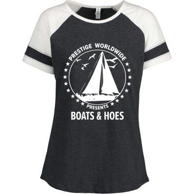 Boats And Hoes Step Brothers Gift Enza Ladies Jersey Colorblock Tee