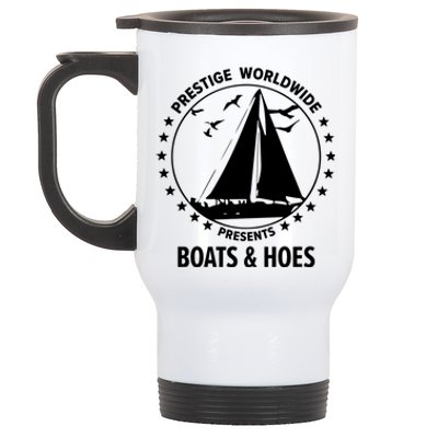 Boats And Hoes Step Brothers Gift Stainless Steel Travel Mug