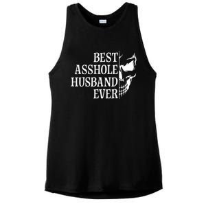 Best Asshole Husband Ever Ladies PosiCharge Tri-Blend Wicking Tank