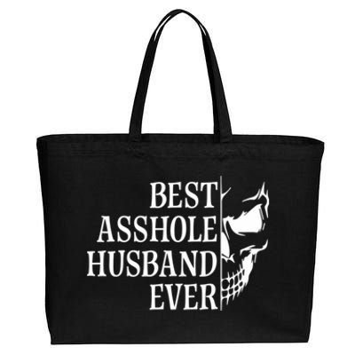 Best Asshole Husband Ever Cotton Canvas Jumbo Tote