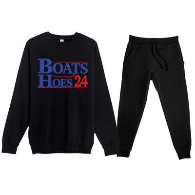 Boats And Hoes 2024 Election Day Premium Crewneck Sweatsuit Set