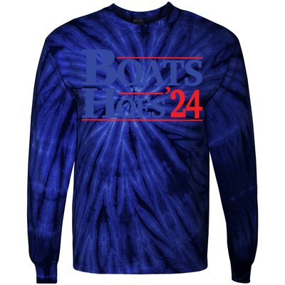 Boats And Hoes 2024 Election Day Tie-Dye Long Sleeve Shirt