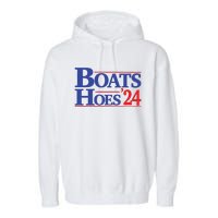 Boats And Hoes 2024 Election Day Garment-Dyed Fleece Hoodie