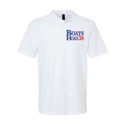 Boats And Hoes 2024 Election Day Softstyle Adult Sport Polo