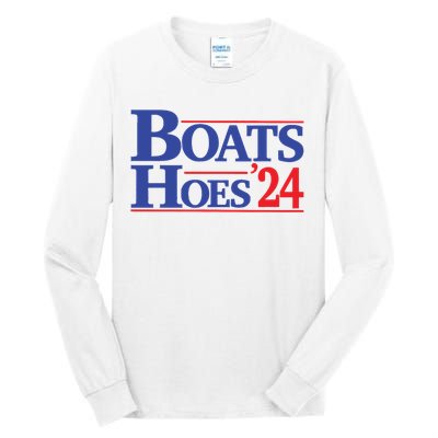 Boats And Hoes 2024 Election Day Tall Long Sleeve T-Shirt