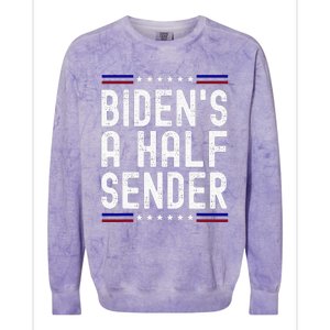 Biden’s A Half Sender Send funny saying Colorblast Crewneck Sweatshirt