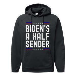 Biden’s A Half Sender Send funny saying Performance Fleece Hoodie