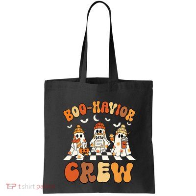 Behavior Analyst Halloween Aba Cute Ghost Boohavior Crew Bag