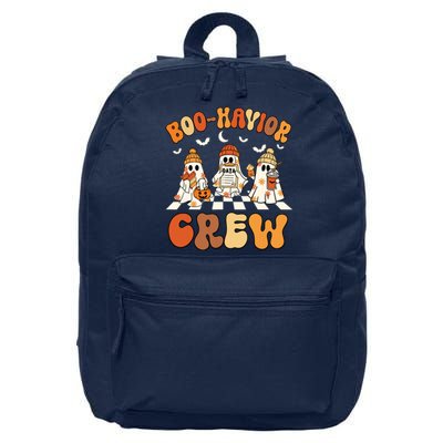 Behavior Analyst Halloween Aba Cute Ghost Boohavior Crew 16 in Basic Backpack