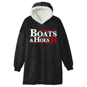 Boats And Hoes 2024 Hooded Wearable Blanket