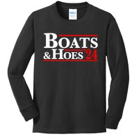 Boats And Hoes 2024 Kids Long Sleeve Shirt