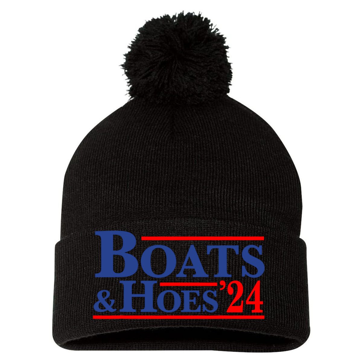 Boats And Hoes 2024 Pom Pom 12in Knit Beanie